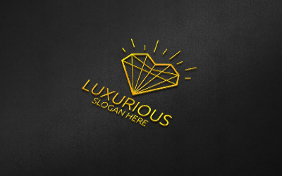 Modèle de logo Diamond Luxurious Royal 67