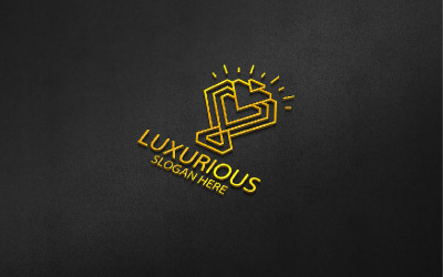 Modèle de logo Diamond Luxurious Royal 77