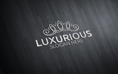 Modelo de logotipo Crown Luxurious Royal 97