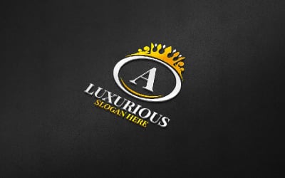 Шаблон логотипа Crown Luxurious Royal 96