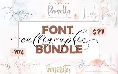 Calligraphic Bundle Font