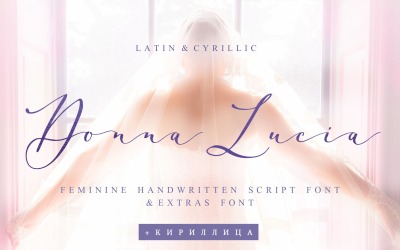 Carattere femminile Donna Lucia + Cirillico