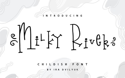 Carattere giocoso Milky River + Extra