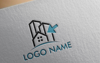 Fai clic su Modello logo linea città