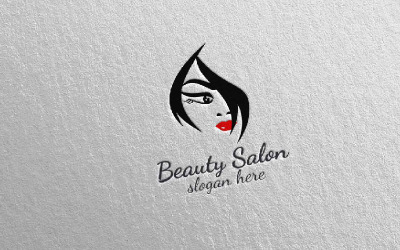 Güzellik Salonu 4 Logo Şablonu