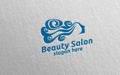 Güzellik Salonu 8 Logo Şablonu