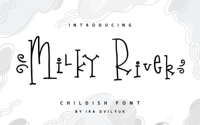 Milky River Verspielte Schrift + Extras