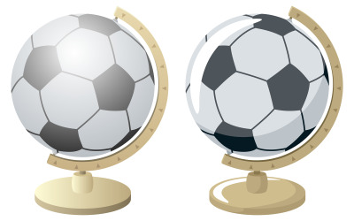 Fotboll / fotbollsvärld - Illustration