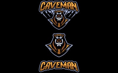 Caveman Mascot - Illustration