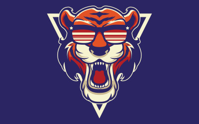 Cool Tiger Mascot - Illustration