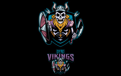 Mascote dos Dead Vikings - Ilustração