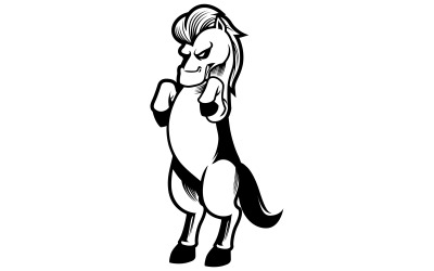 Horse Line Art - Illustration