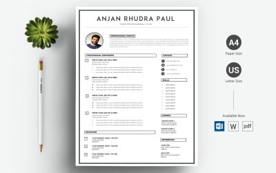 Anjan Rhudra Paul - CV &amp;amp; Resume Template