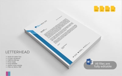 Free Letterhead - Corporate Identity Template