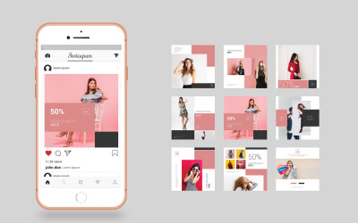 Plantilla de redes sociales de Instagram