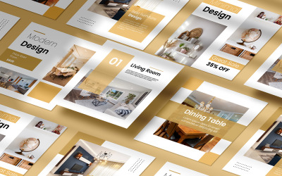 Post for Furniture and Interior Design Social Media Template