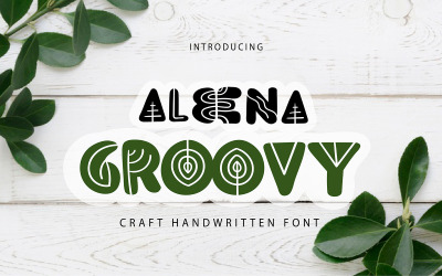 Aleena Groovy | Craft handskriven typsnitt