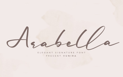 Arabella | Carattere firma elegante