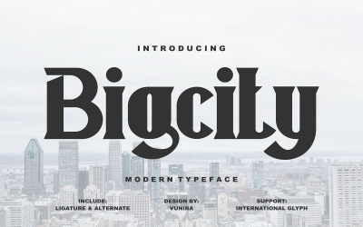 Bigcity | Moderní písmo písma