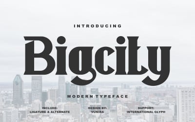 Bigcity | Современный шрифт