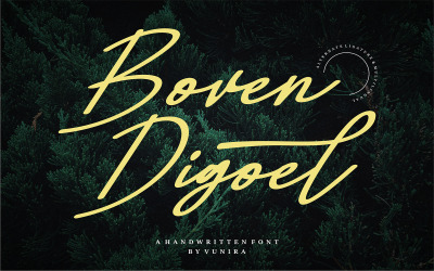 Boven Digoel | Una fuente manuscrita