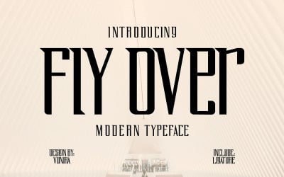 Fly Over | Modern Typeface Font