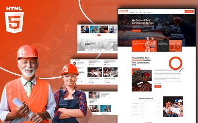 Modelo de site de consultoria de construção Fornia