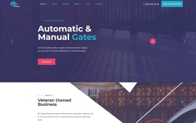 Motyw WordPress Ufency - Fencing, Gates and Carports