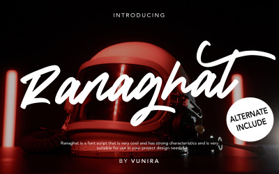 Ranaghat | Handwritten Cursive Font