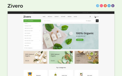 Responzivní OpenCart šablona "Zivero" #144035