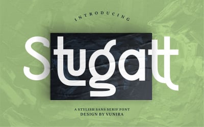Stugatt | Стильный шрифт без засечек