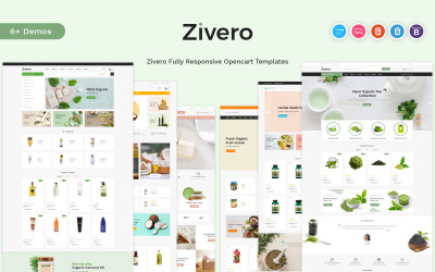 Zivero - Organic &amp;amp; Beauty OpenCart šablona