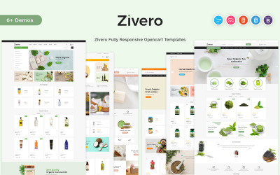 Zivero - шаблон OpenCart 4 для органічних товарів та косметики