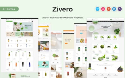 Zivero - шаблон OpenCart для органики и красоты