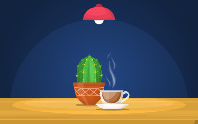 Kopp kaffe - illustration
