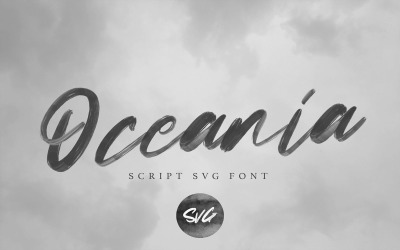Oceanía | Fuente Script Svg