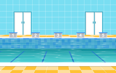 Summer Holiday Pool - Illustration