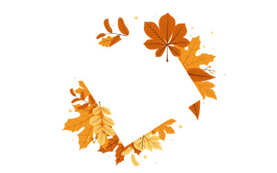 Leaf Square Frame - Illustration
