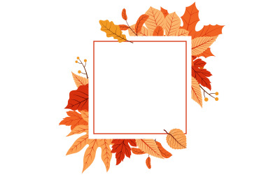 Square Frame Bouquet - Illustration