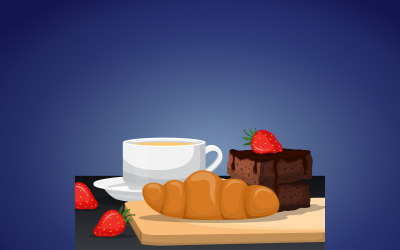 Bread Brownies Black Forest - Illustration