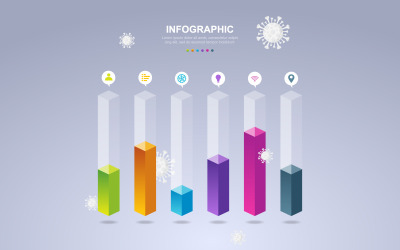 Minskande diagramdata - Illustration