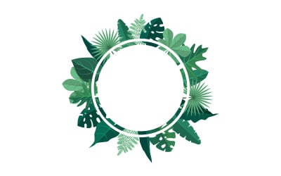 Tropical Circle Green - Illustration