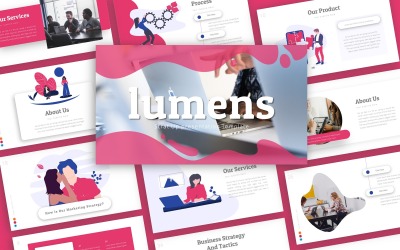 Lumens startpresentation PowerPoint-mall