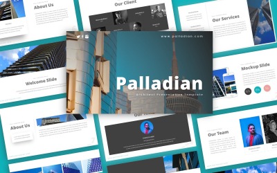 Modelo de PowerPoint de apresentação de arquitetura Palladiana