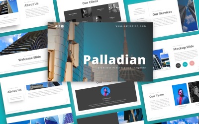 Plantilla de PowerPoint - presentación de arquitectura palladiana