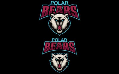 Polar Bears Mascot - Illustration
