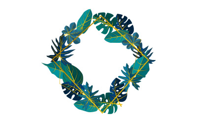 Rectangular Green Frame - Illustration