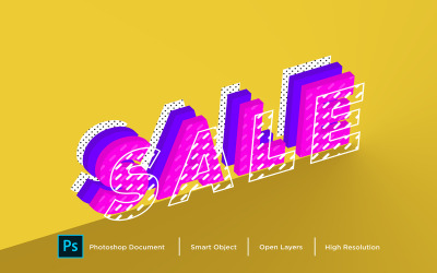 Diseño de efectos de texto Efecto de estilo de capa de Photoshop - Ilustración