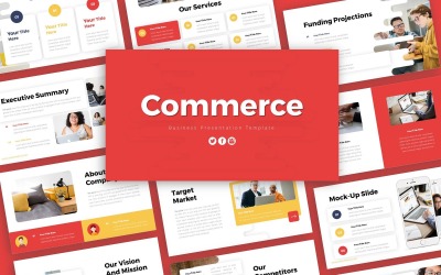 Handelspresentation PowerPoint-mall