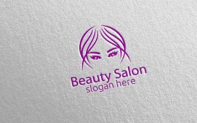 Modèle de logo de salon de beauté